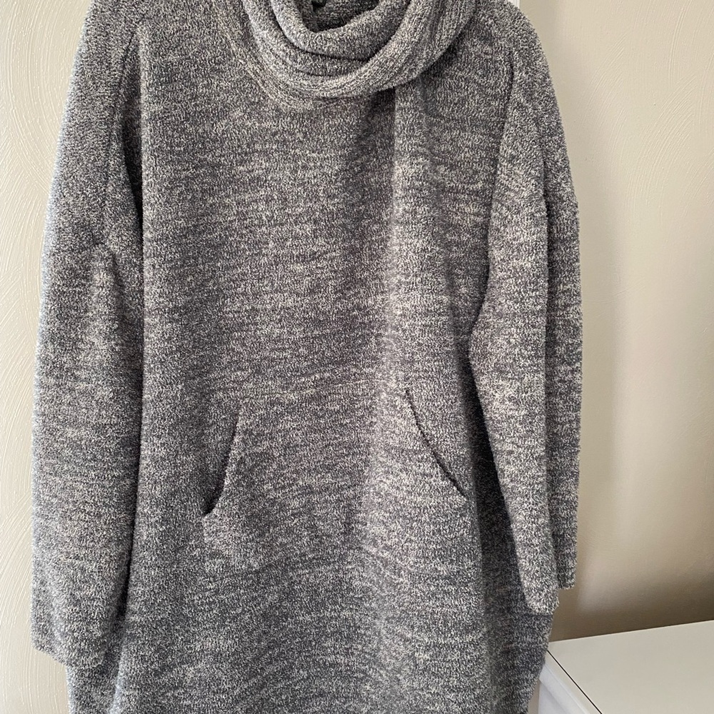 Barefoot dreams cozy chic Turtleneck poncho